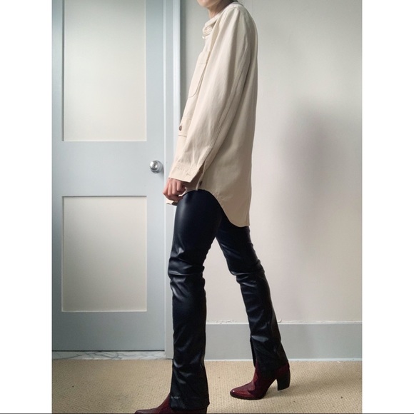 Madewell Ashford Chore Jacket Ecru Size XS Oversized Patch Pocket Shacket - Picture 4 of 12